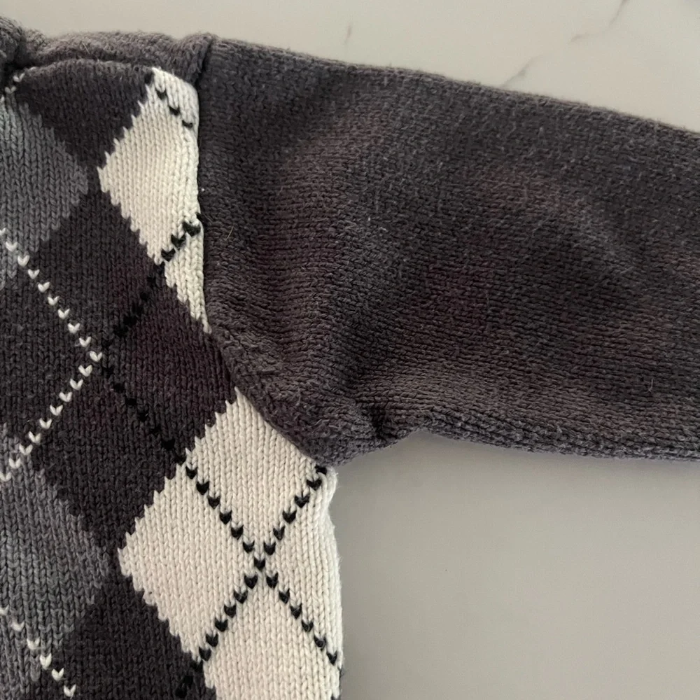 The Children's Place Gray Argyle Sweater